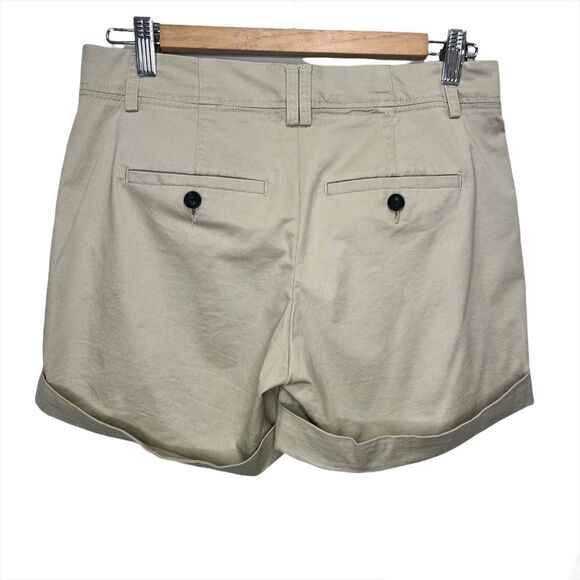 Vince Beige Rolled Cuff Shorts Size 4 - Picture 5 of 9